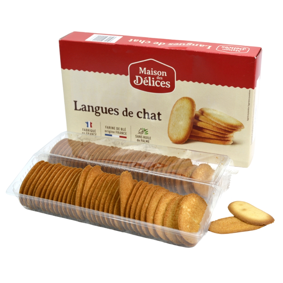 Maison des Délices Chrumkavé maslové sušienky ''Mačacie jazýčky'', Francúzsko, 200g