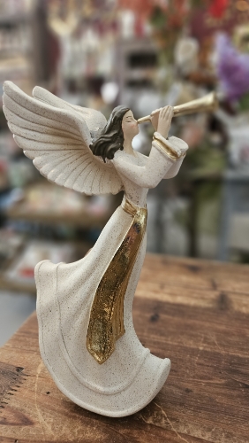 Cherubín s trubkou, 23cm