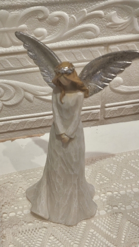 Anjel, strieborné krídla- 15cm