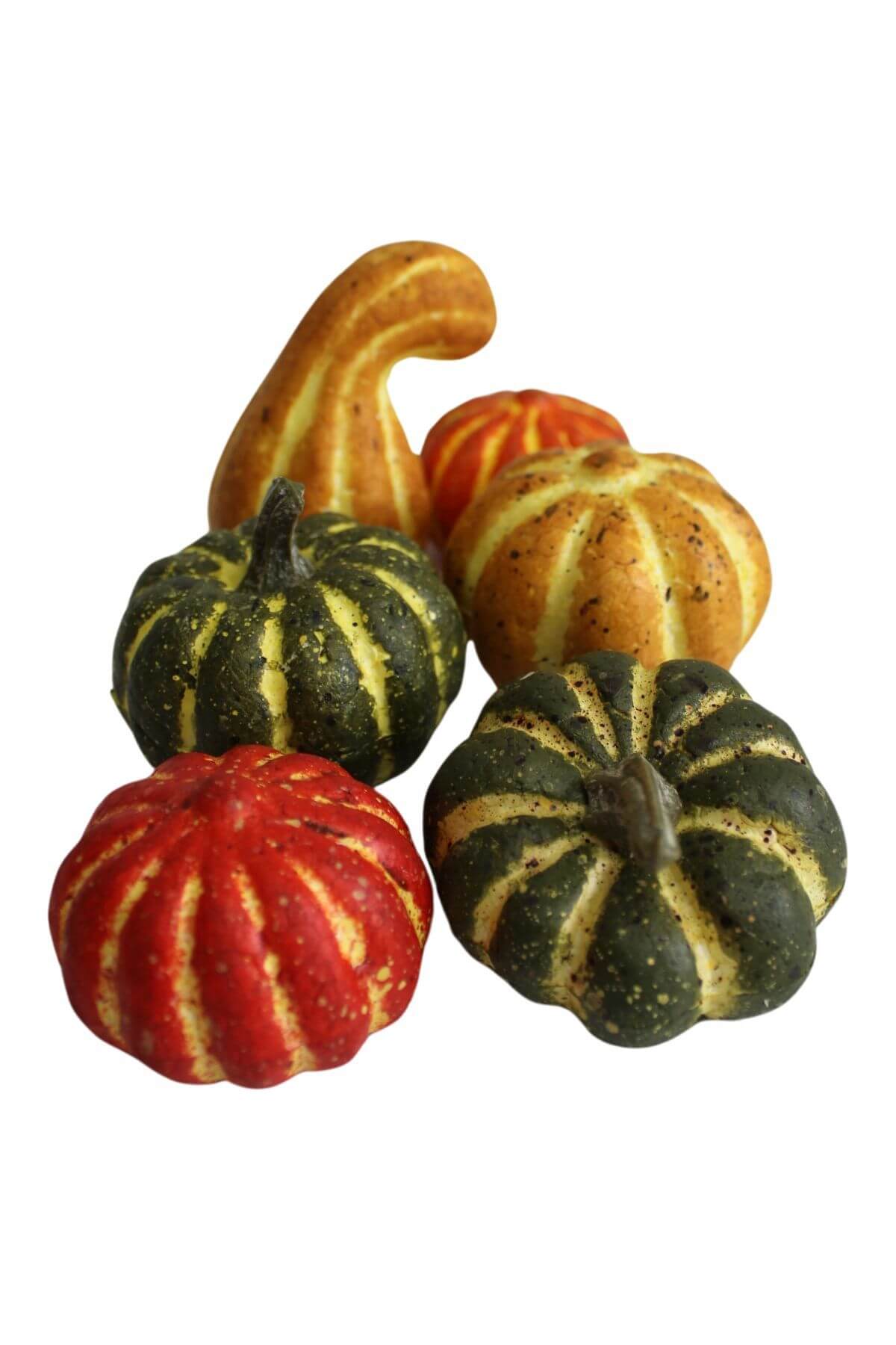 Farebné dekoračné tekvičky 6ks,5-6cm