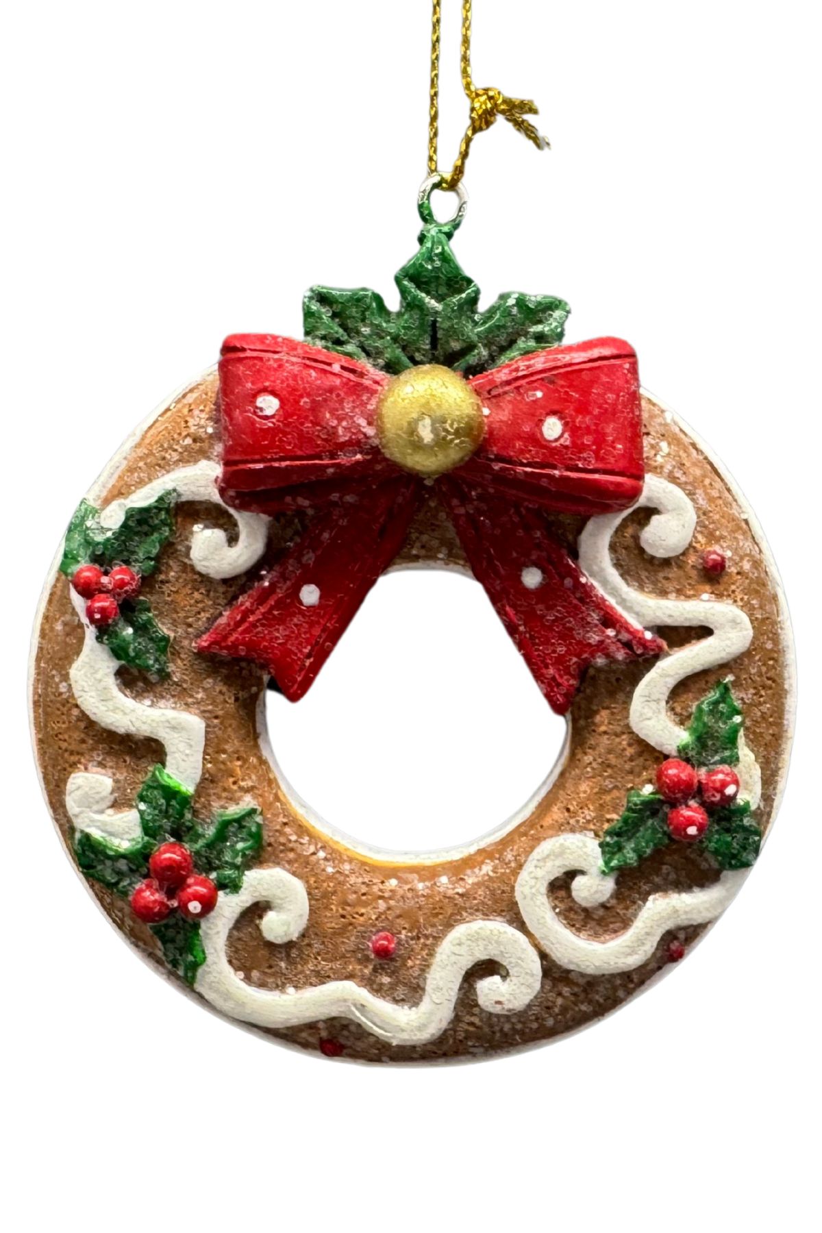 Perníková vianočná ozdoba venček 8cm