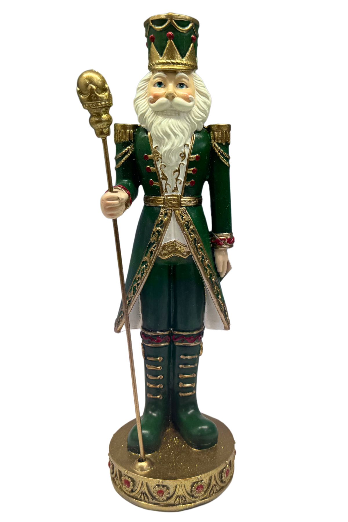 Zelený vianočný Luskáčik 35cm