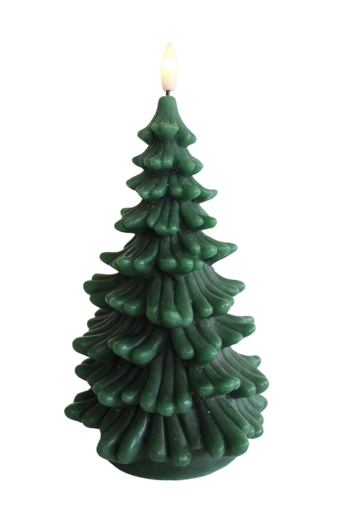 Zelený stromček LED sviečka 18cm