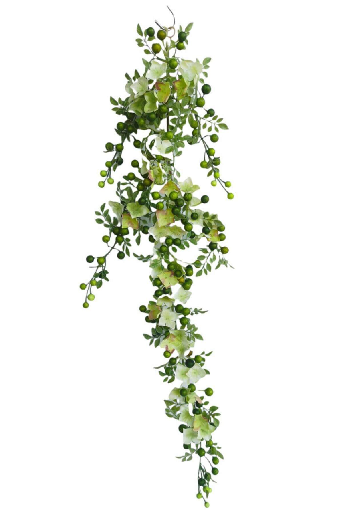 Zelená kvetinová girlanda 76cm