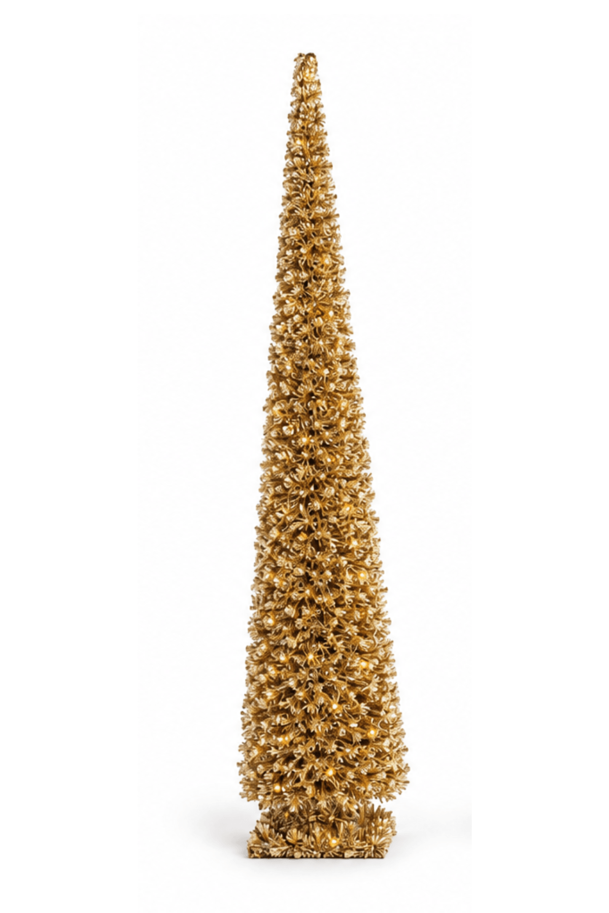 Zlatý dekoratívny vianočný stromček 60 cm