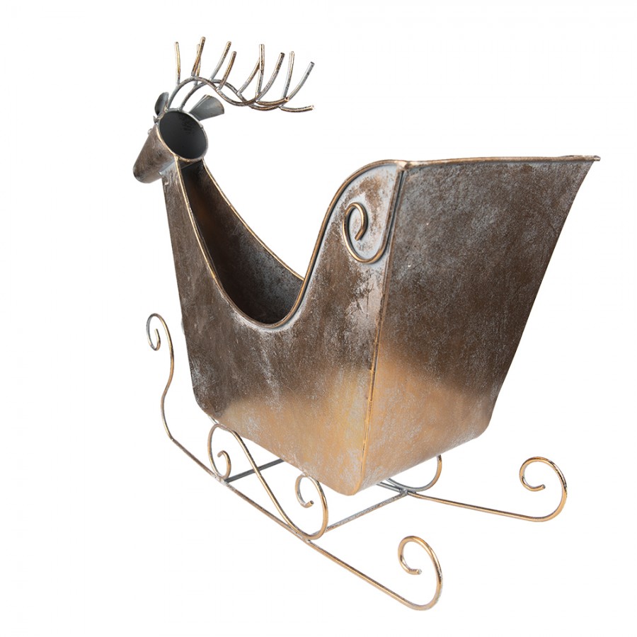 Dekoratívne kovové sánky DEER,54*26*49 cm