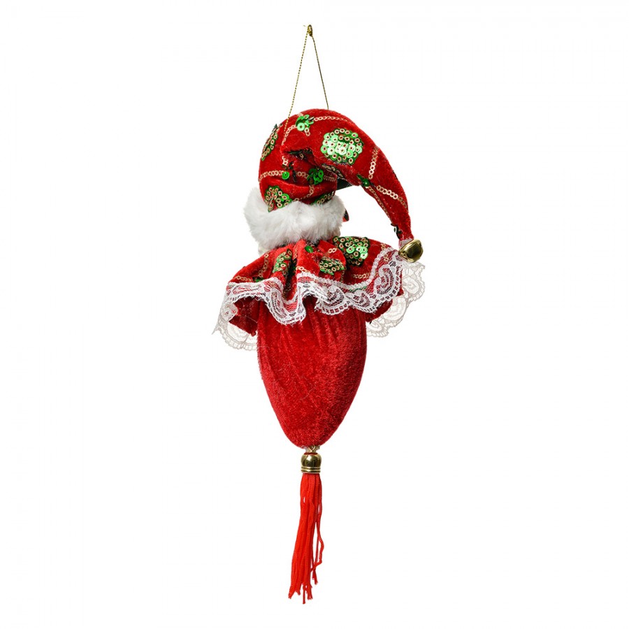 Santa Claus červený ozdoba 1,8x8x35 cm