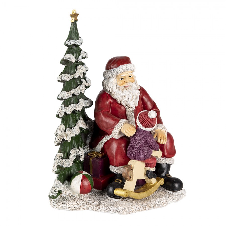 Santa s chlapcom a koníkom,16 * 13 * 22 cm