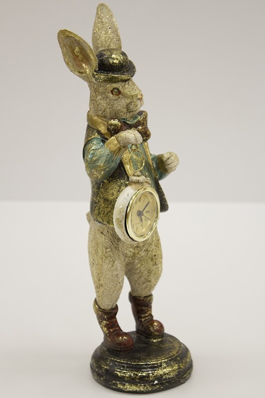 Králik s hodinami, 33x10x10,5cm