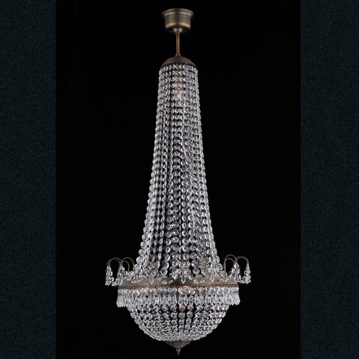Krištáľový luster - Ø 50*113 cm 6x E14/40w