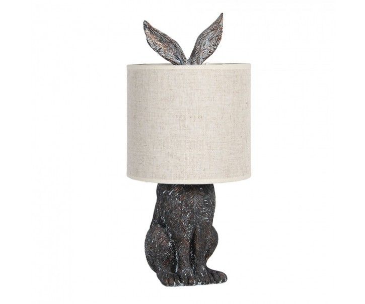 Stolová lampa v dizajne králika s béžovým tienidlom – Ø 20*45 cm E27/max 1*60W
