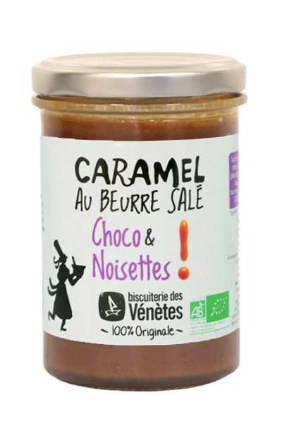 Biscuiterie des Vénetes Slaný karamel s čokoládou a orechmi, Francúzsko, pohár 220g