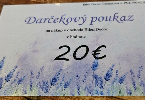 Darčekový poukaz 20€