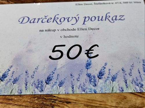 Darčekový poukaz 50€