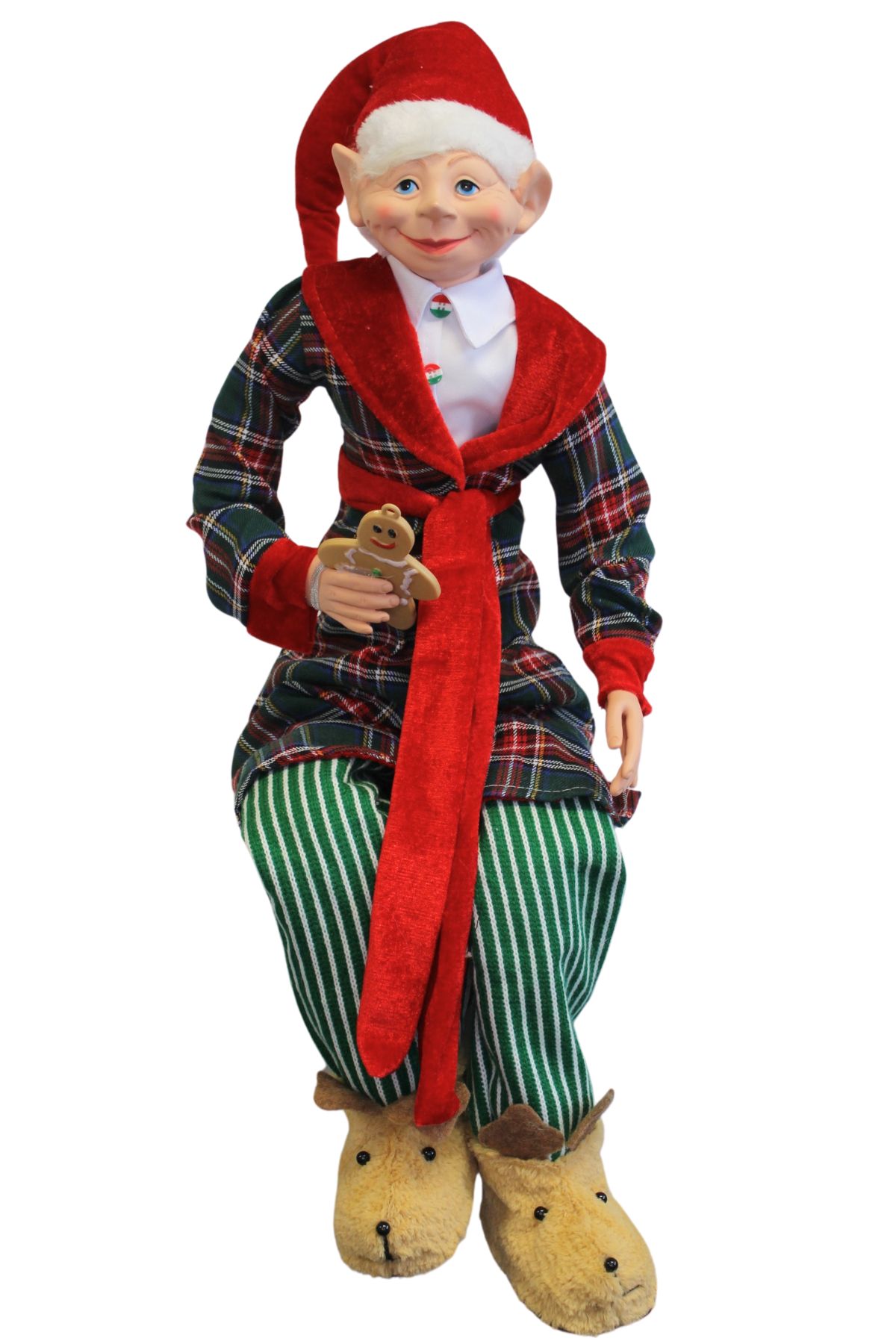 Vianočný škriatok v župane 65cm