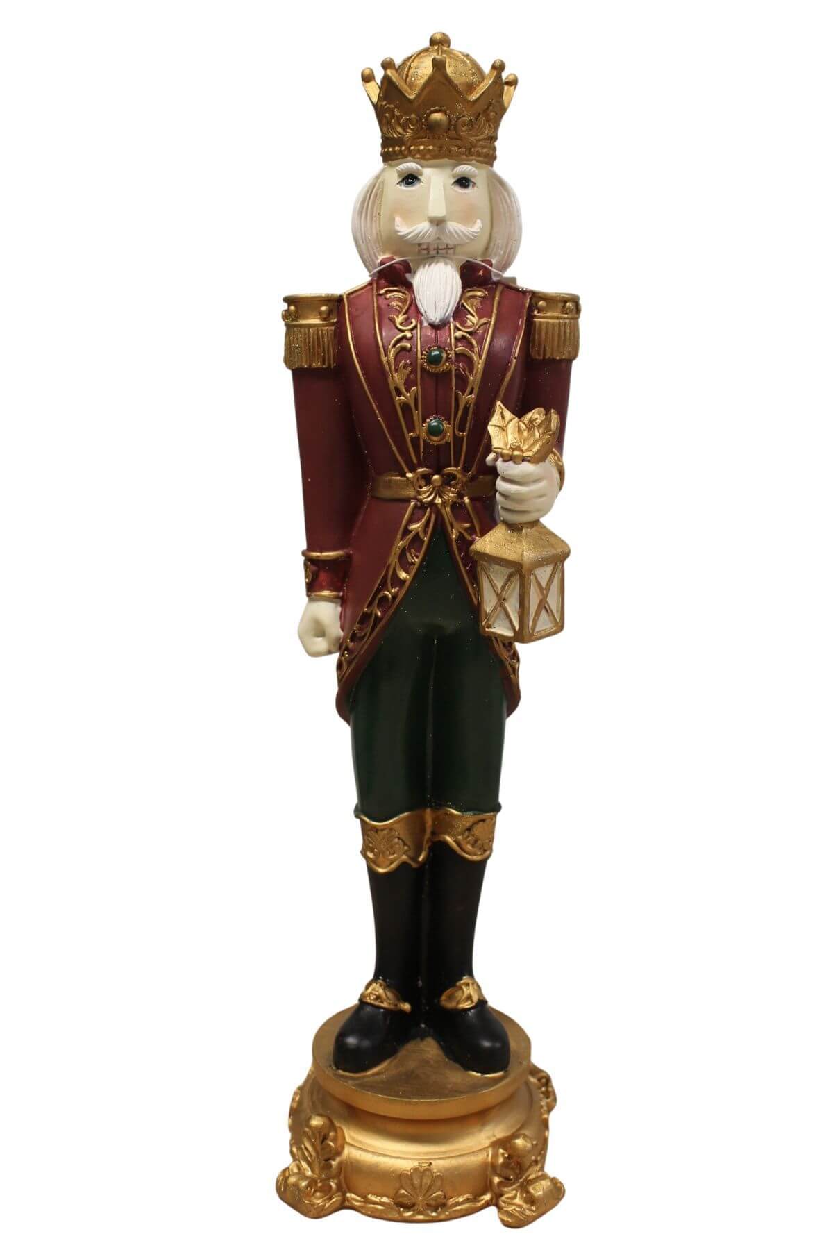 Červená vianočná dekorácia Luskáčik 38cm