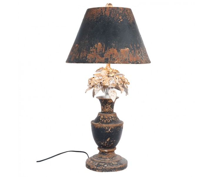 Kovová stolná vintage lampa s patinou - Ø 36*73 cm / E27 60W