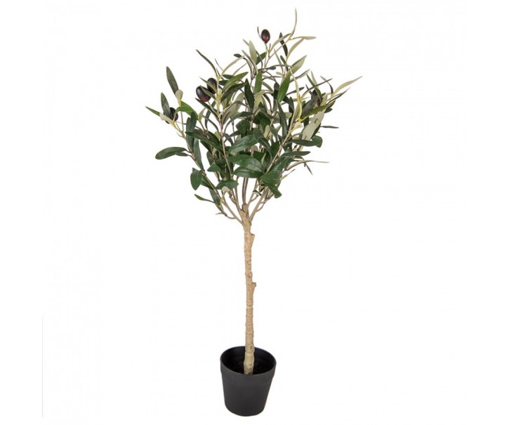 Dekorácia umelý stromček olivovník s olivami Olea Tree - 15*15*70 cm