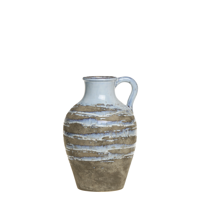 Váza Maxim s rúčkou,V31,5/H18 cm opál