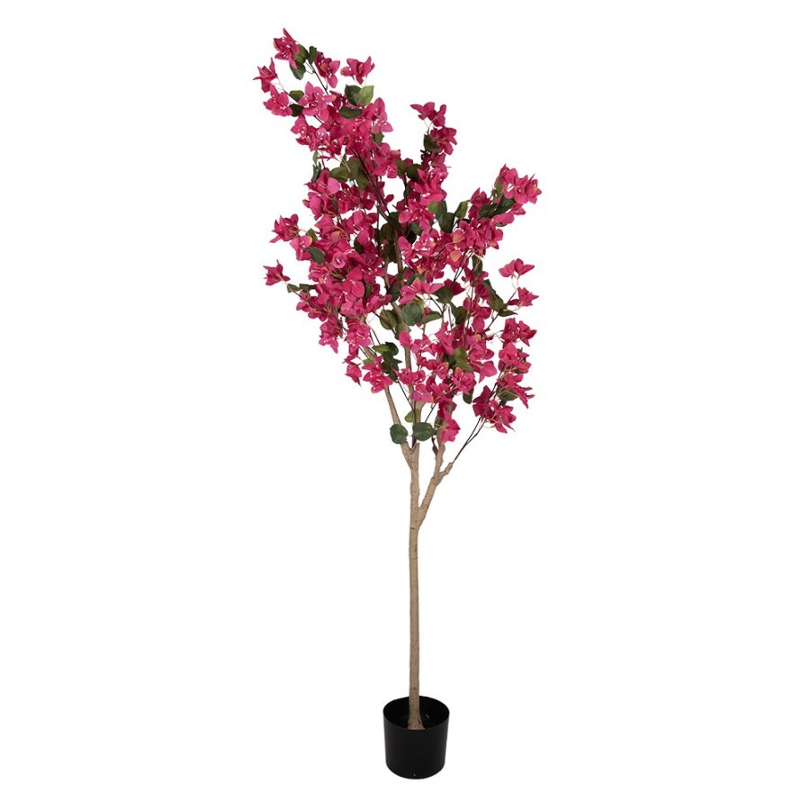 Dekoračný strom s ružovými kvetmi Bougainvillea Tree - 40*40*180 cm