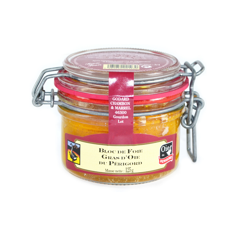 Godard 100% Husacie pečienky Foie Gras z Périgord v bloku, Francúzsko, pohár 125g
