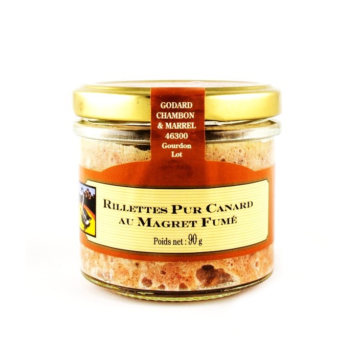 Godard Kačací rillet Magret Fumé so zaúdenými kačacími prsiami, Francúzsko, pohár 90g