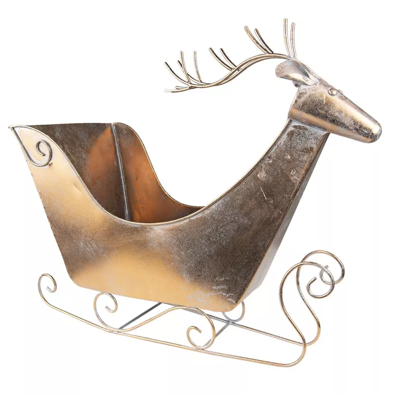 Dekoratívne kovové sánky DEER,54*26*49 cm