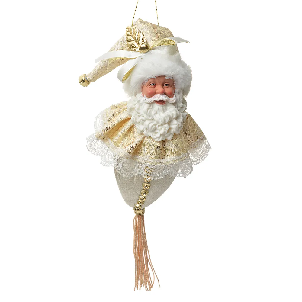 Santa Claus zlatý ozdoba, 8x8x35 cm