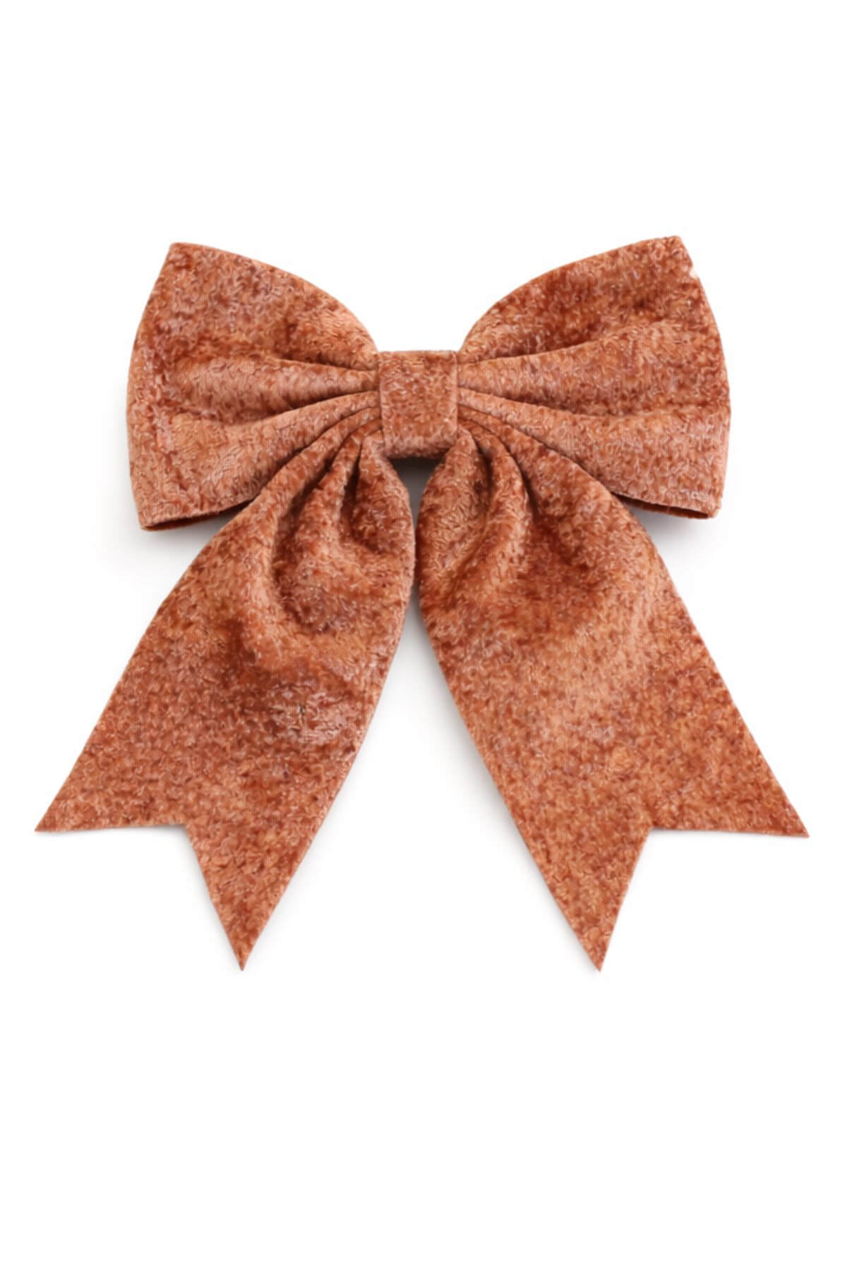 Terracotta Velvet vianočná mašľa 24 cm