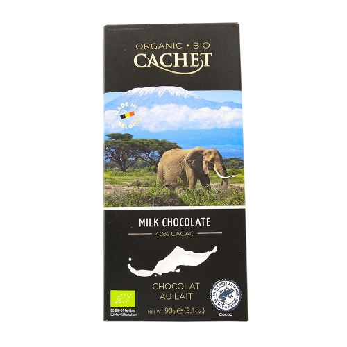 Cachet Mliečna čokoláda BIO Tanzánia 40%, 90g