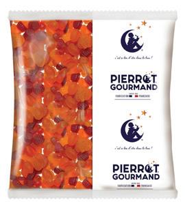 Pierrot Gourmand Gumené bonbóny - ovociíčka BIO Vegan, Francúzsko, vrecko 1000g