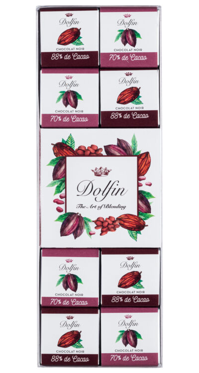 Dolfin – Ebene, Výber 24 tabuliek o hmotnosti 5g, 2 príchutí
