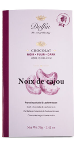 Dolfin – Tmavá čokoláda s kešu orechami, 70g
