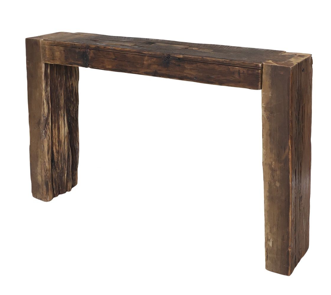 Hnedý drevený konzolový stôl Grimaud Unit - 122*26*76 cm