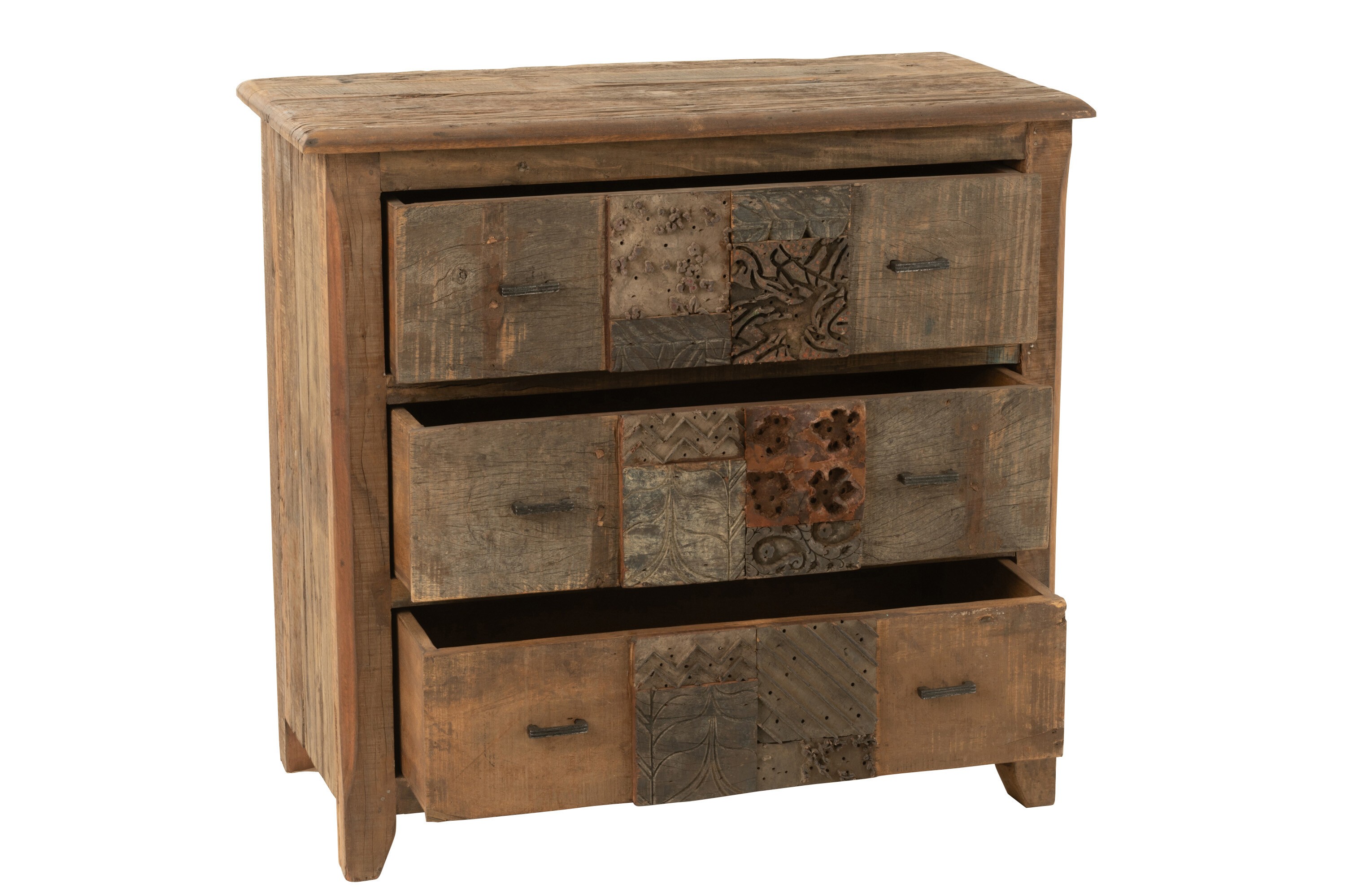 Drevená vintage komoda Anne - 100*95*50cm