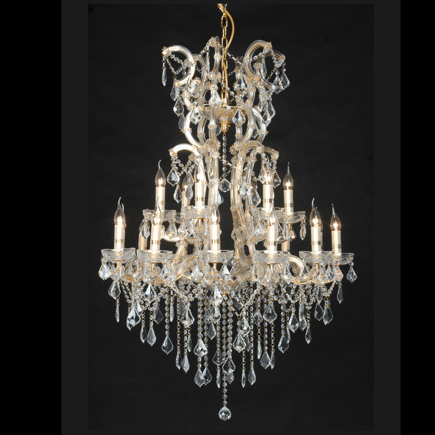 Krištáľový luster Cora - Ø 85*120/230 cm 18x E14/40W
