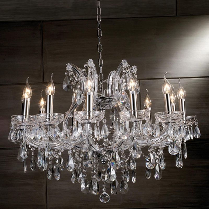 Krištáľový luster- 57-170 * Ø75 cm 12x E14/40w